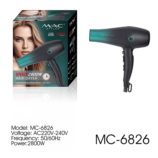 سشوار حرفه ای آیونیک 2800 وات مک استایلر مدل MC 6826