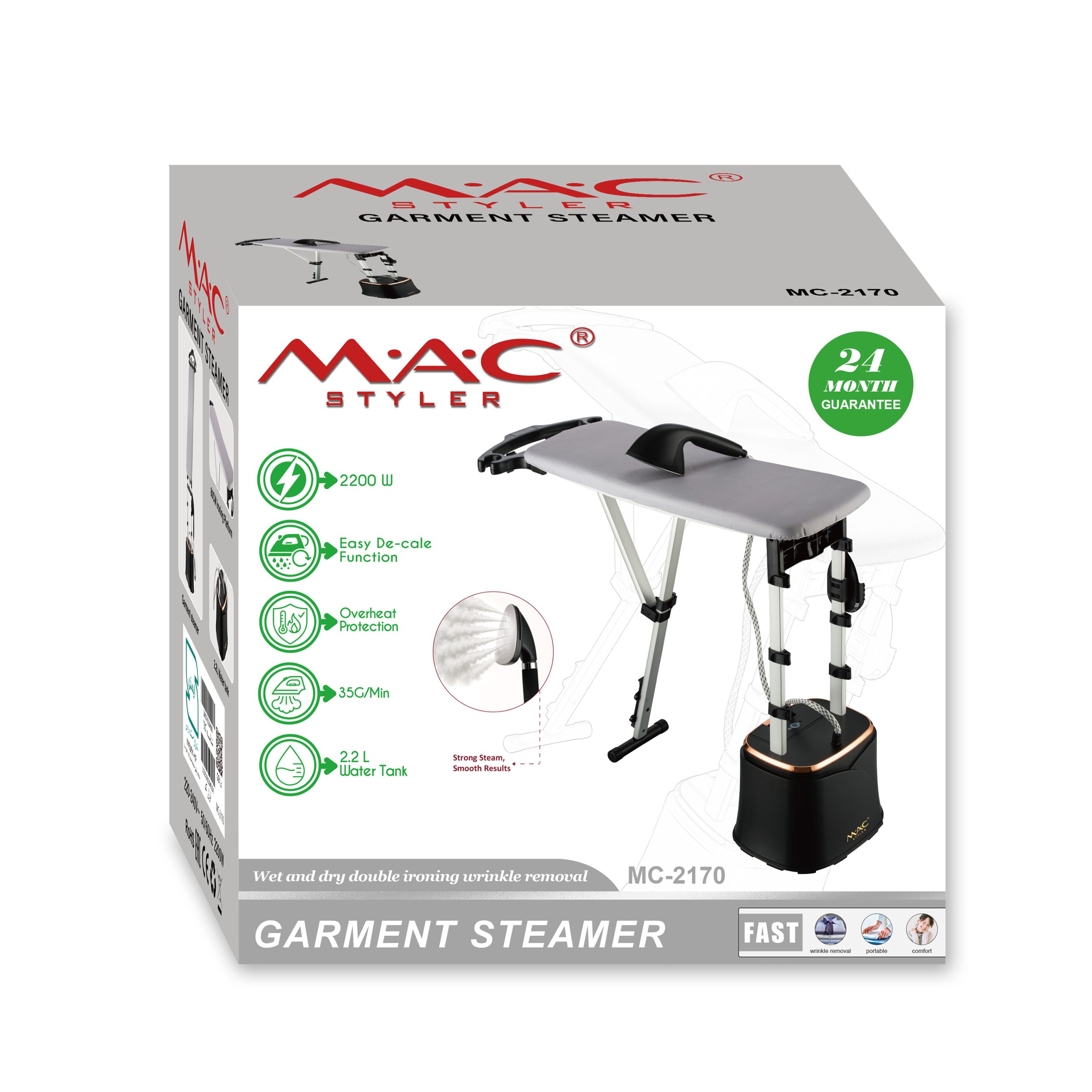 اتوبخار ایستاده (2IN1) مک استایلر مدل MC 2170 تصویر 2