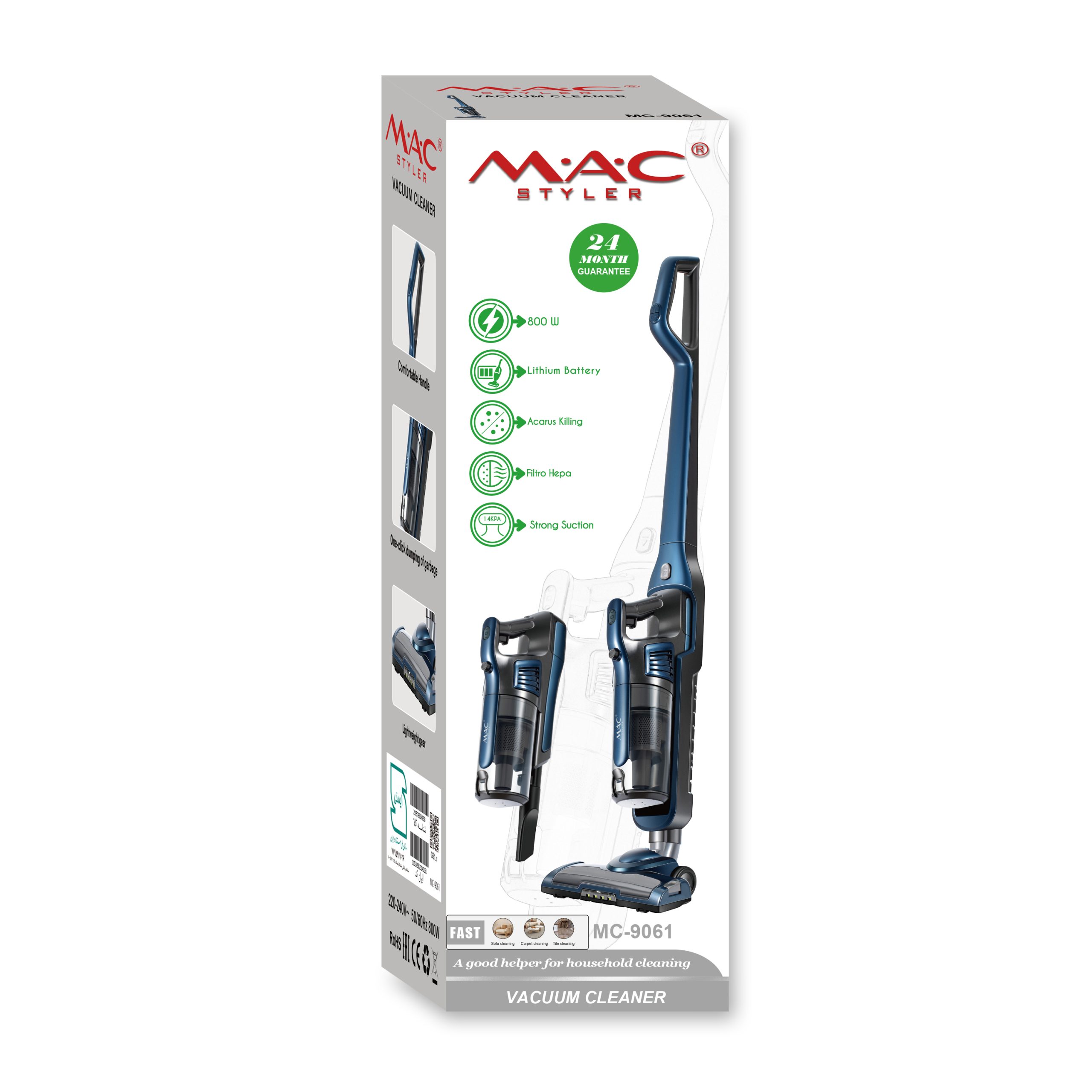 جارو شارژی مک استایلر مدل MC 9061 تصویر 2